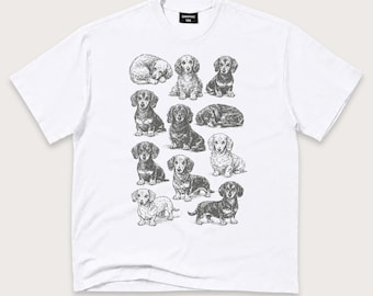 Dachshund T-Shirt: Vintage Wiener Dog Graphic Tee, Pet Lover Shirt
