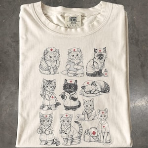 Nurse Cat Shirt, Funny Nurse Gift T-Shirt
