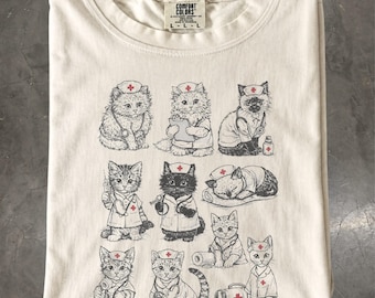 Nurse Cat Shirt, Funny Nurse Gift T-Shirt