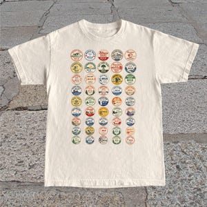 Vintage Milk Cap-T-shirt: retro Dairy-shirt met afbeelding van boerderijkoe, cadeau melkboer