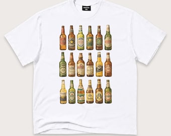 Beer Bottle Shirt, Vintage Lager and Ale Graphic Tee, Retro Brewery T-Shirt, Beer Lover Gift