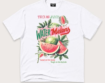 Watermelon T-Shirt: Retro Summer Fruit Graphic Tee