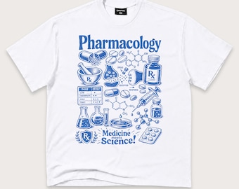 Pharmacology Shirt, Vintage Medical Science Graphic Tee for Pharmacy Students