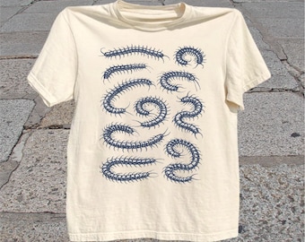 Centipede T-Shirt: Vintage Oddities Creepy Crawler Graphic Tee