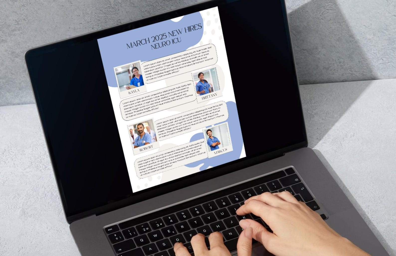 Meet Our Team, New Hires About Me Flyer Template, Canva Editable ...