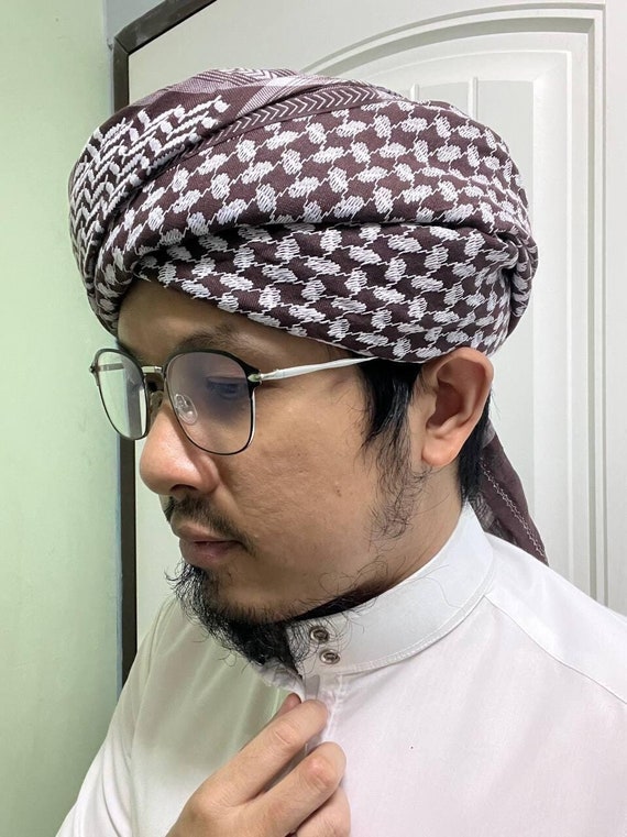 TURBANS Men's Scarf SHEMAGH Windproof Hijab Large Size, Excellent