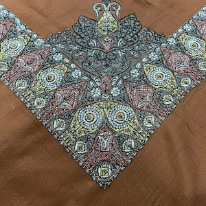 Crown Detailed embroidery shemagh Keffiyeh Scarf Original Arab omani saudi dubai Imamah Turban Outfit Islamic