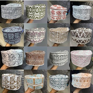 Kingsize 23 und 23,5 OMANI Kuma Hut beten Taraweeh Muslimischen islamischen Hut Kufi