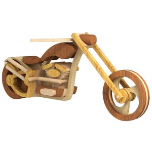 Plans and templates, wooden toy motorcycle, digital pattern, instant download pdf