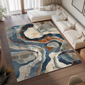 Artistic rug, Saloon decor rug, Bohemian rug, Everyday rug, Bedroom rug, Durable rug, Contemporary rug, Non slip rug, Utility rug, RB-727