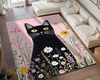 猫柄ラグ、冬テーマラグ、新築祝いラグ、廊下ラグ、ユーティリティラグ