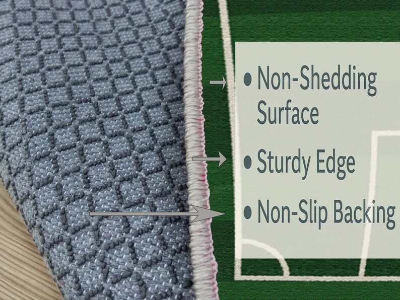 Balcony rug, Special event rug, Soccer field rug, Birthday gift rug, Contemporary rug, Stain resistant rug, Synthetic back rug, RB-1547