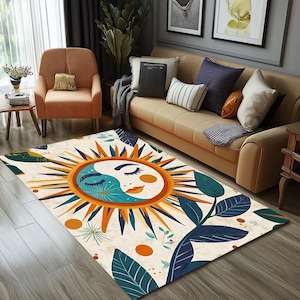 Artistic rug, Printed rug, Modern rug, Bohemian rug, Bright rug, Stylish runner rug, Rug for corridor, Non slip rug, Washable rug, RB-468