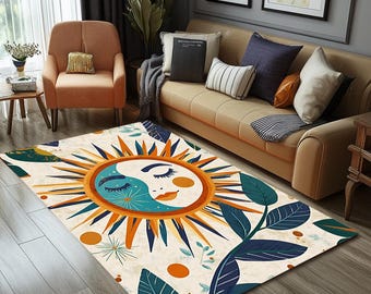 Artistic rug, Printed rug, Modern rug, Bohemian rug, Bright rug, Stylish runner rug, Rug for corridor, Non slip rug, Washable rug, RB-468