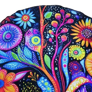 Light color rug, Round rug, Rustic rug, Botanical rug, Movie room rug, Eclectic rug, Utility home decoration rug, Bright area rug, RB-235