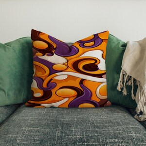 Orange pillow cover, Designer pillow, Teddy pillow cover, Custom size pillow, Engagement gift, Interior pillow, Sofa cushion, RB-185