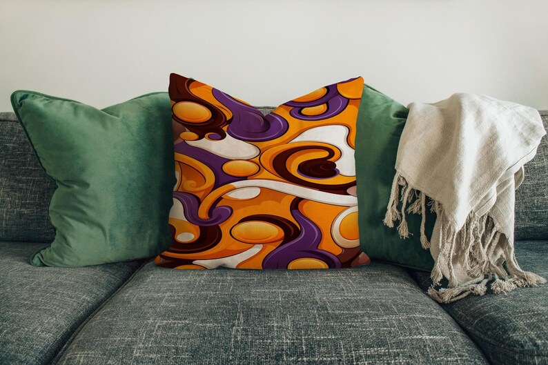 Orange pillow cover, Designer pillow, Teddy pillow cover, Custom size pillow, Engagement gift, Interior pillow, Sofa cushion, RB-185