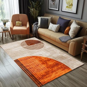 Elegant rug, Non slip area rug, Bohemian rug, Cool runner rug, Kitchen rug, Under table rug, Everyday runner rug, Farmhouse carpet, RB-568