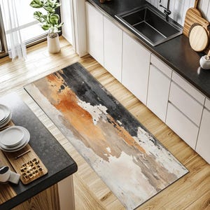 High traffic area rug, Elegant runner rug, Premium art rug, Non slip backside rug, Easy to clean rug, Abstract rug, Housewarming rug, RB-764