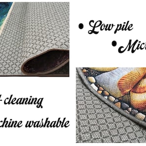 Ethnic themed rug, Nomadic rug, Gothic room rug, Non slip backside rug, Round rug, Easy to clean rug, Farmhouse rug, Laundry rug, RB-785