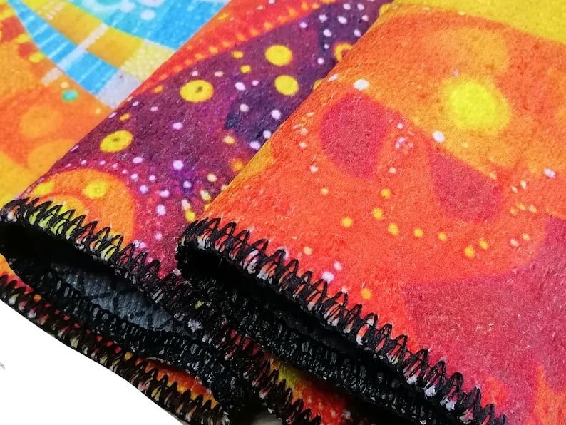 Vibrant runner rug, Abstract rug, Multicolor rug, Kitchen runner rug, Bedside rug, Eclectic rug, Washable rug, Non slip runner rug, RB-495