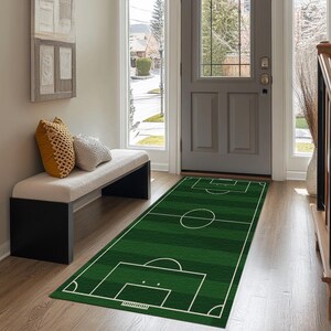 Balcony rug, Special event rug, Soccer field rug, Birthday gift rug, Contemporary rug, Stain resistant rug, Synthetic back rug, RB-1547