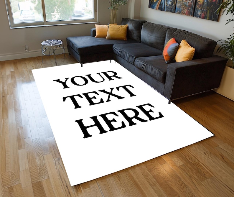 Custom made rug,  Create your own customized rug, Luxury custom rug, Easy to care rug, Non slip backing rug, Handmade personalized rug