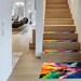 Painting Print Step Mat, Trendy Stair Rug, Modern Home Decor, Washable ...