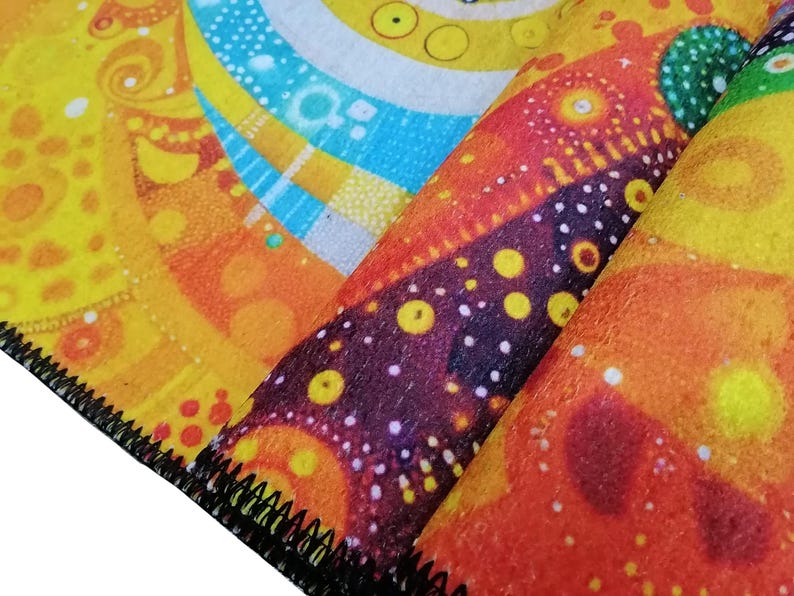 Vibrant runner rug, Abstract rug, Multicolor rug, Kitchen runner rug, Bedside rug, Eclectic rug, Washable rug, Non slip runner rug, RB-495