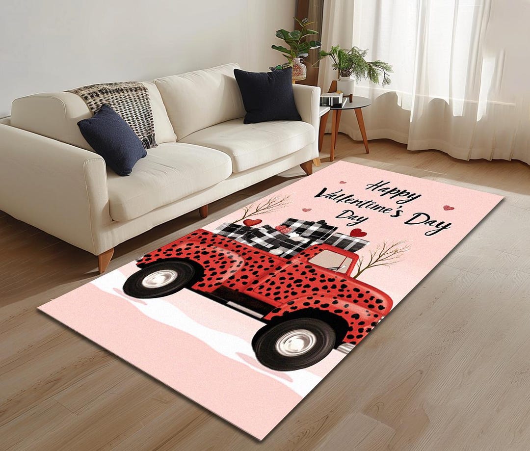 Car Rug Pattern Car Pattern Rug, Pinky Rug, Vanlentine's Day Gift, Holiday Gift Rug ...