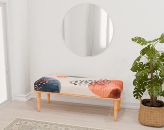 Modern design bench, Bright bench, Classic bench, Ottoman tea table, Doorway bench, Front window bench, Coffee table bench, RB bench 171