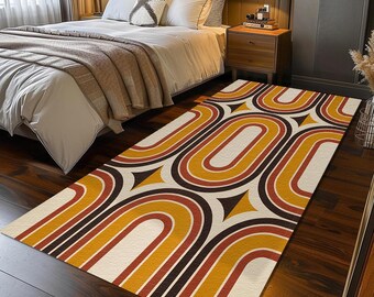Elegant designtapijt, eenvoudig salondecor, nomadisch tapijt, primitief tapijt, esthetisch tapijt, antisliptapijt, onderhoudsvriendelijk tapijt, trendy tapijt, RB-1690