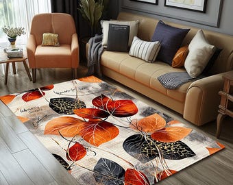 Farmhouse Rug, Cool Printed Rug, Modern Decoration Rug, Artwork Rug, Kitchen Rug, Non Slip Area Rug, Washable Rug, Pet Friendly Rug, RB-1291