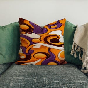 Orange pillow cover, Designer pillow, Teddy pillow cover, Custom size pillow, Engagement gift, Interior pillow, Sofa cushion, RB-185