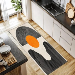 Kitchen runner rug, Area rug, Non slip rug, Fade resistant rug, Durable rug, Washable rug, Living room rug, Indoor rug, Saloon rug, RB-465