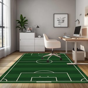Balcony rug, Special event rug, Soccer field rug, Birthday gift rug, Contemporary rug, Stain resistant rug, Synthetic back rug, RB-1547