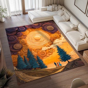 Family print rug, Machine washable rug, Saloon decor rug, Lovely rug, High quality rug, Pet friendly rug, Latex back rug, Porch rug, RB-953