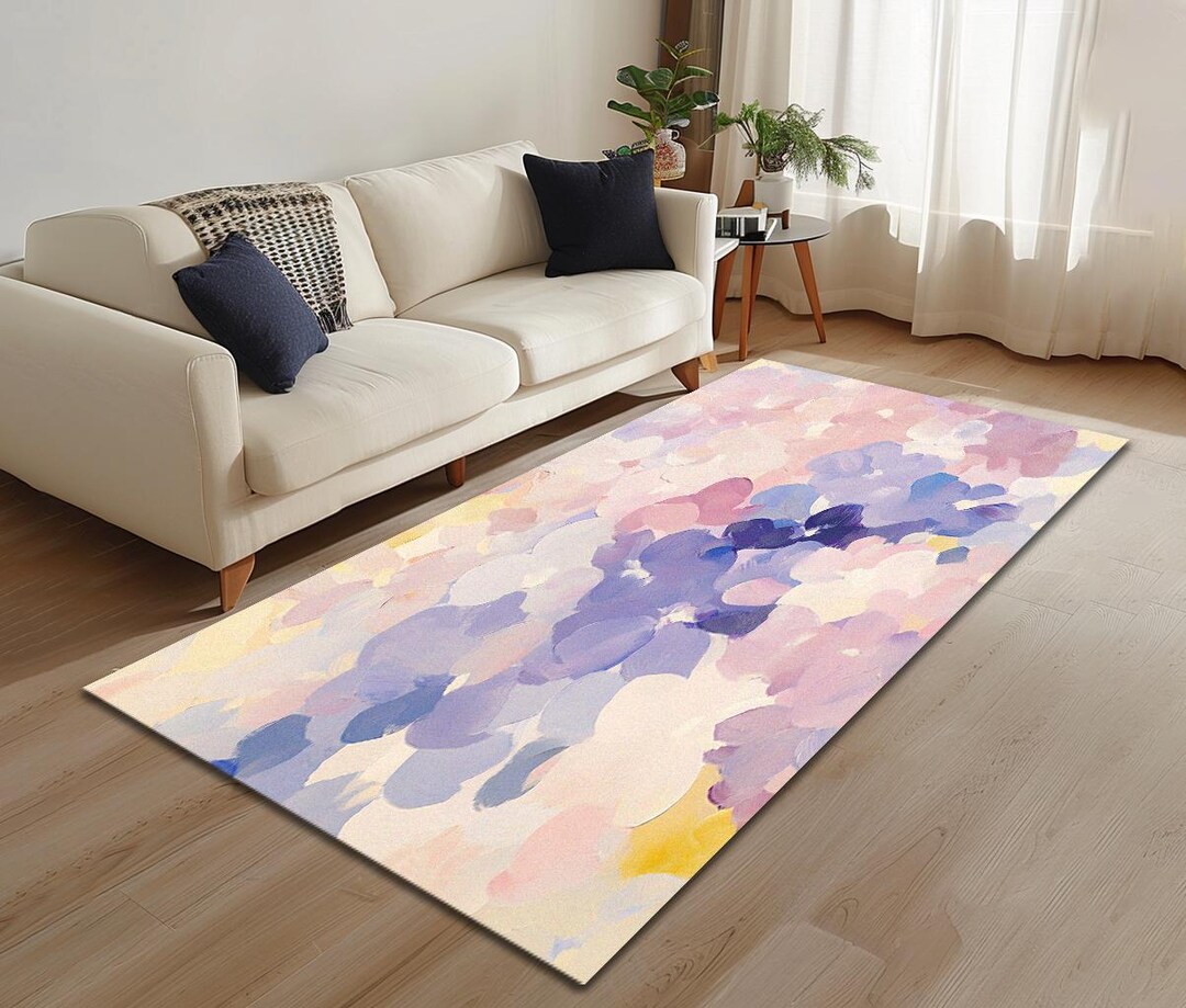 Pastel Color Rug Pastel Color Rug, Abstract Rug, Designer Rug, Modern Rug, Elegant ...