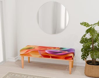 3D print bench, Pop color bench, Silk look pouf, Window front bench, Office supply bench, Premium footstool, Ottoman mid table, RB bench 12