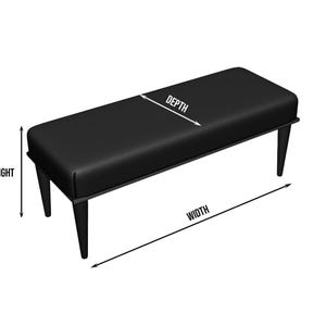 Skyscraper print bench, Blue bench, Bench for accent, Outdoor bench, Ottoman boho bench, Bench for mudroom, Comfortable seat, RB bench 272