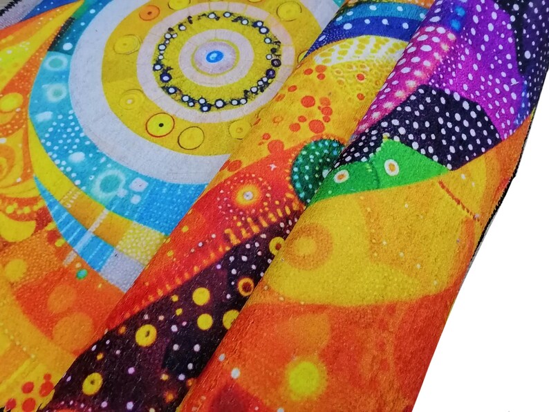 Vibrant runner rug, Abstract rug, Multicolor rug, Kitchen runner rug, Bedside rug, Eclectic rug, Washable rug, Non slip runner rug, RB-495