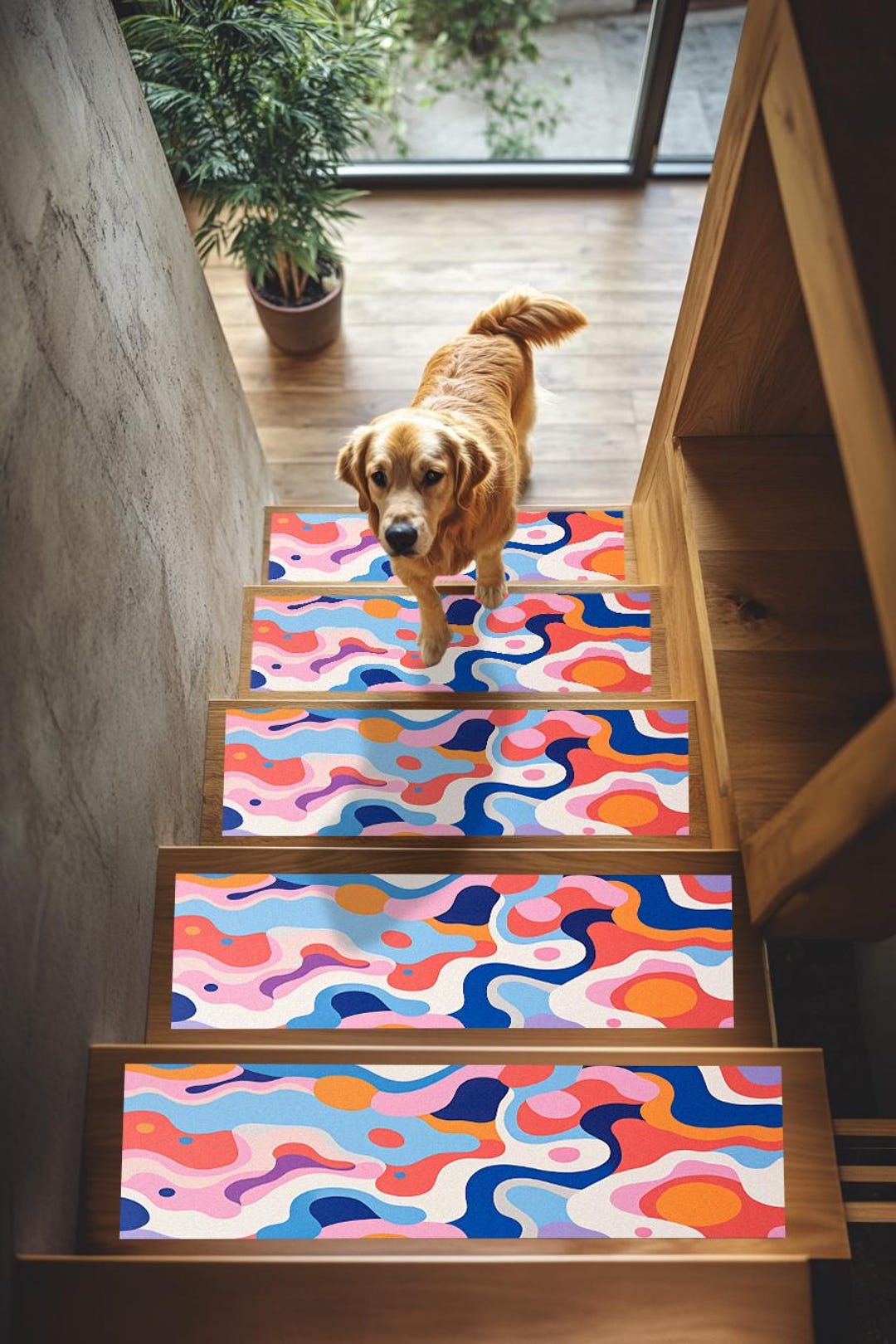 Staircase Rug Designs Modern Staircase Rug, Washable Stair Rug, Luxury Stair Rug, Rug for ...