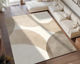 Living room rug, Doormat rug, Abstract design rug, Anti slip print rug, Kitchen rug, Washable area rug, Trendy rug, Soft color rug, RB-700
