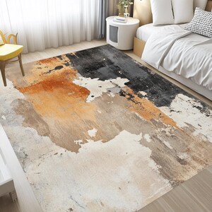 High traffic area rug, Elegant runner rug, Premium art rug, Non slip backside rug, Easy to clean rug, Abstract rug, Housewarming rug, RB-764