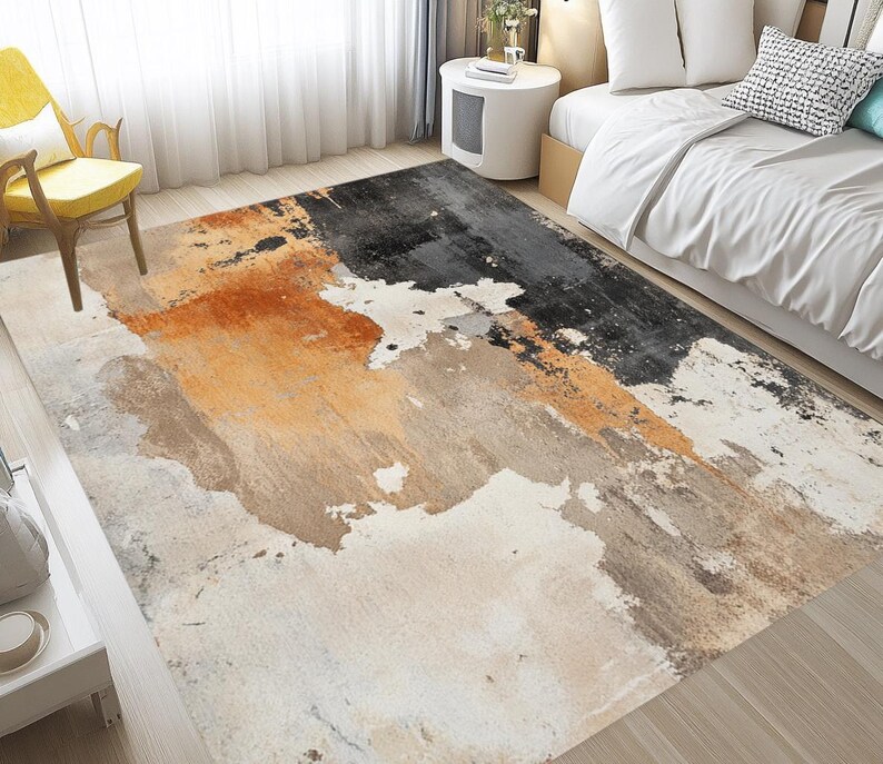 High traffic area rug, Elegant runner rug, Premium art rug, Non slip backside rug, Easy to clean rug, Abstract rug, Housewarming rug, RB-764