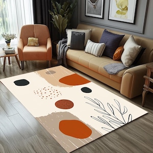 Bohemian rug, Living room rug, Utility rug, Soft color rug, Area rug, Non slip rug, Home entrance rug, Gallery rug, Balcony rug, RB-219