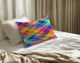 Pop color pillow cover, Travel pillow, Gift pillow cover, Long pillow, Cute pillow case, Double side pillow, Luxury pillow cover, RB-33