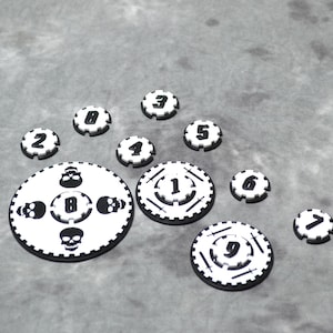 Monster Markers, Monster Tokens, Tabletop NPC tokens, Monster Counters, D&D, DnD