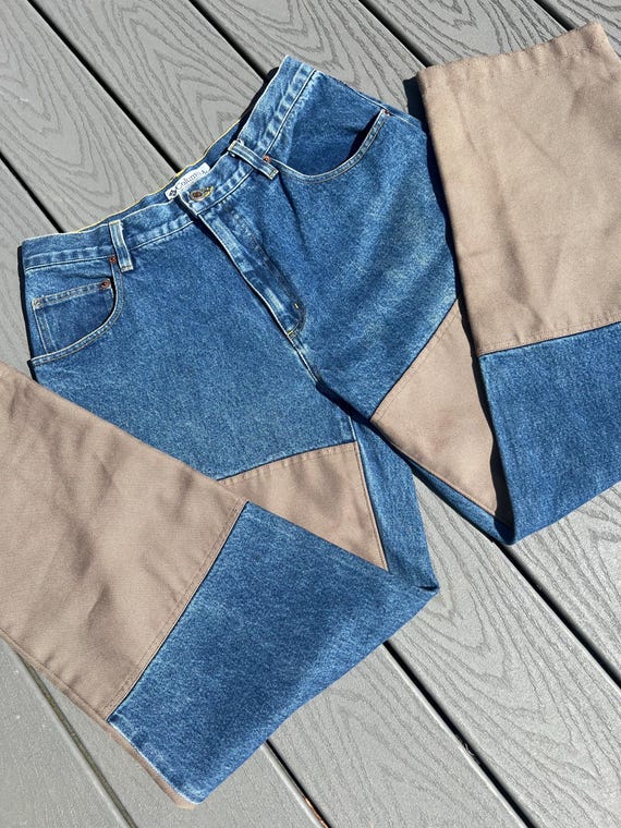 Vintage Columbia Double Knee Canvas High-Waisted Sportswear Workwear Jeans!