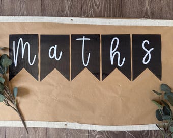 Classroom Display Bunting - Plain *DIGITAL DOWNLOAD